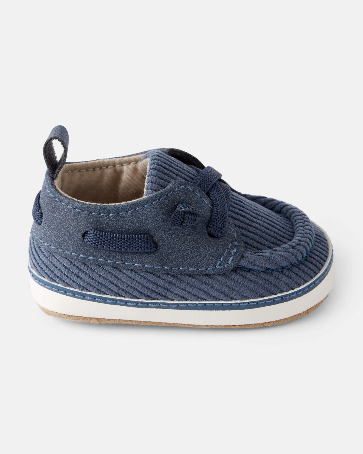 Baby Boy Corduroy Boat Shoes - Blue - Image 2