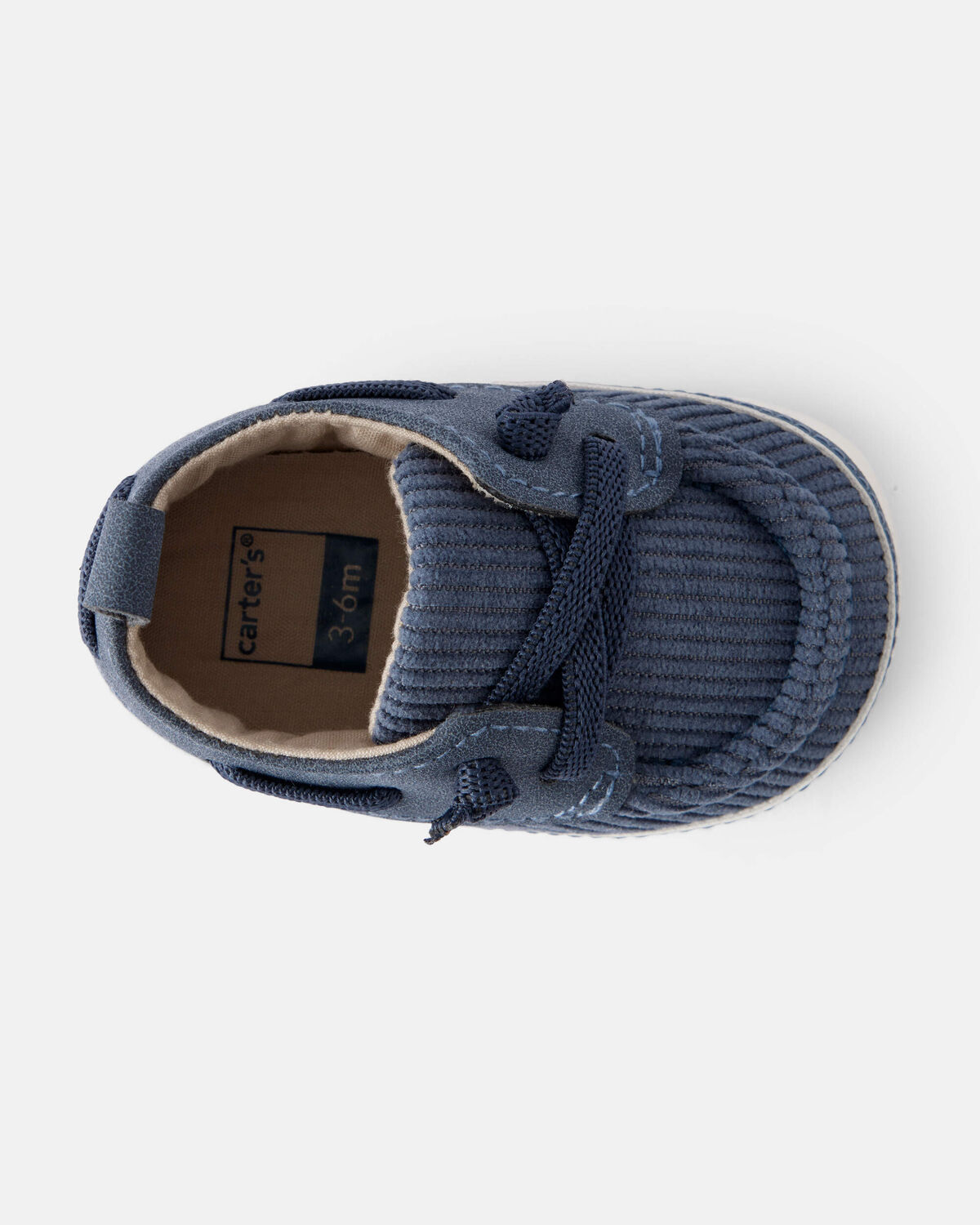 Baby Boy Corduroy Boat Shoes - Blue - Image 4