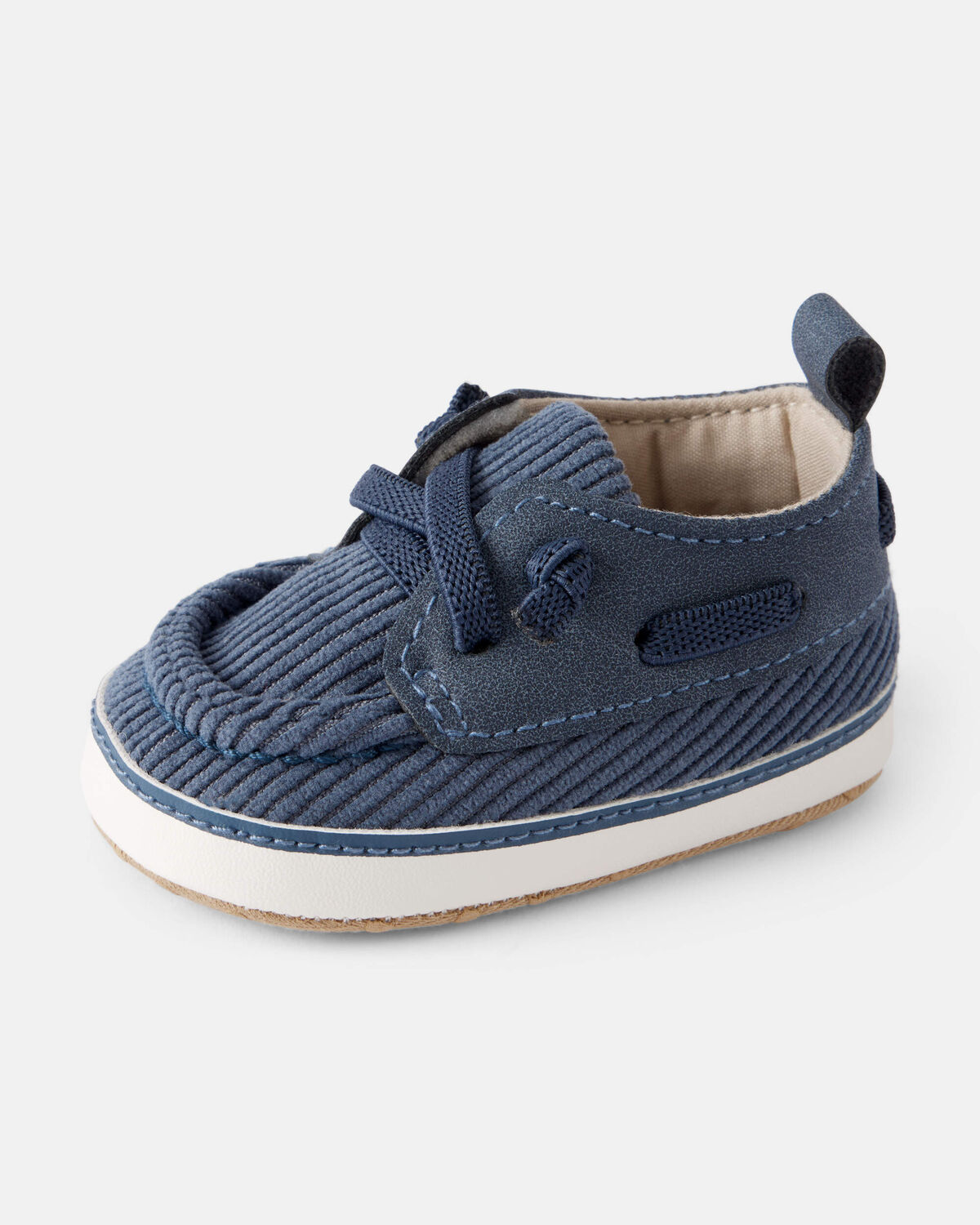 Baby Boy Corduroy Boat Shoes - Blue - Image 6