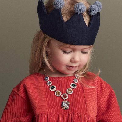 Toddler Crown Party Hat - Navy