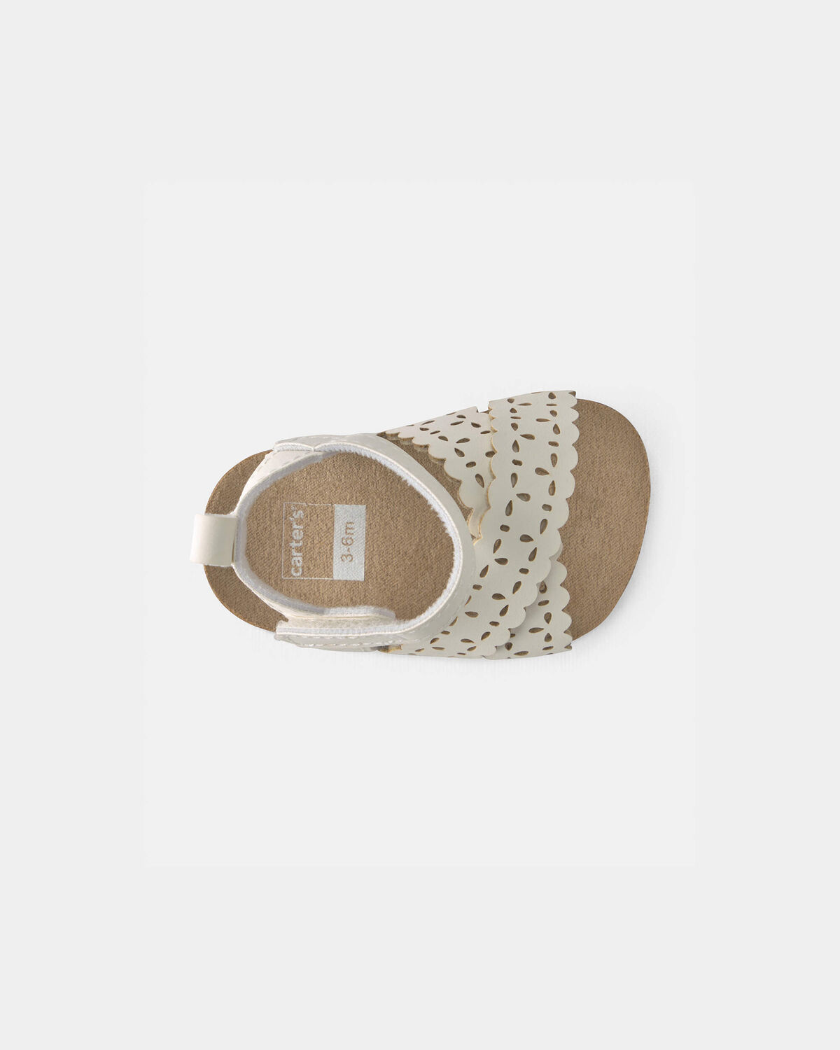 Baby Girl Floral Sandals - White - Image 4