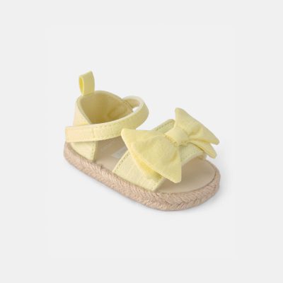 Baby Girl Bow Sandals - Yellow