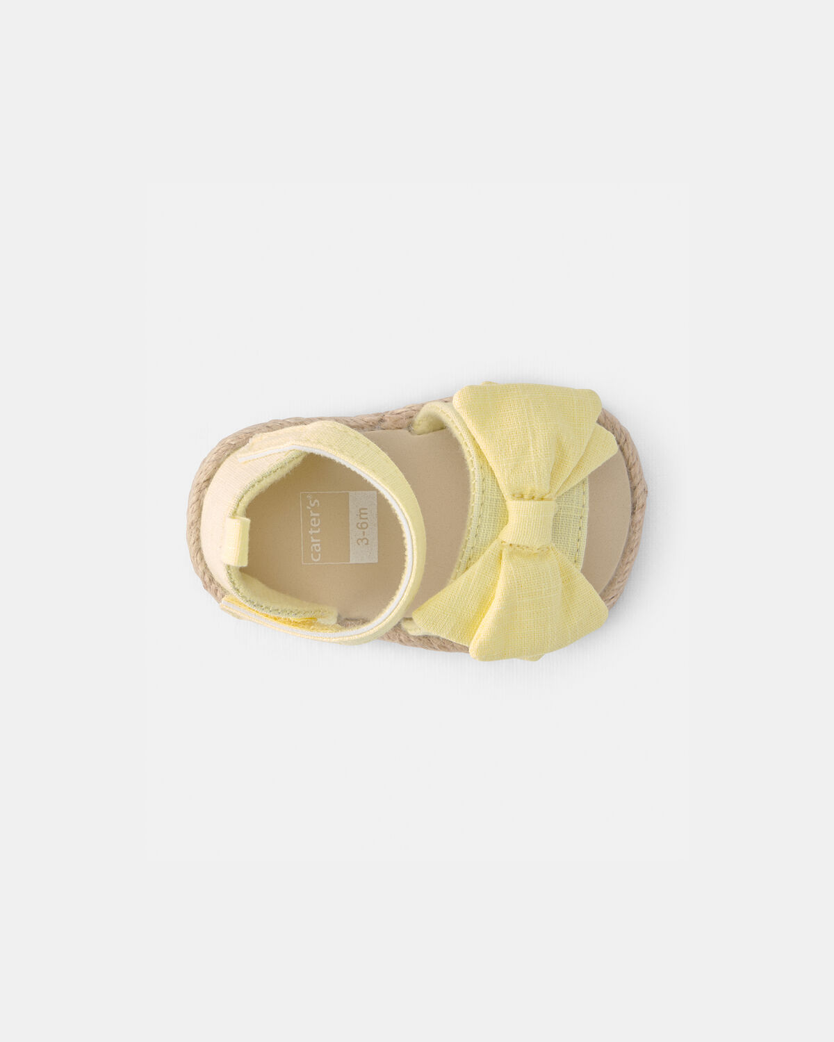 Baby Girl Bow Sandals - Yellow - Image 4
