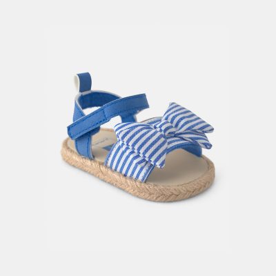 Baby Girl Striped Sandals - Blue