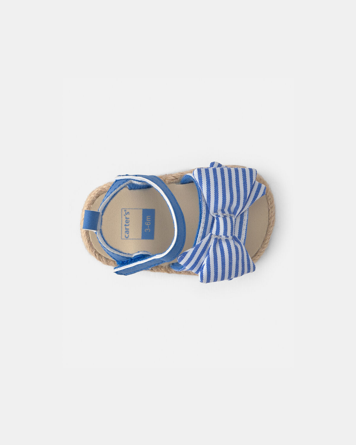 Baby Girl Striped Sandals - Blue - Image 4