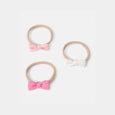 Baby Girl 3-Pack Bow Hair Wraps