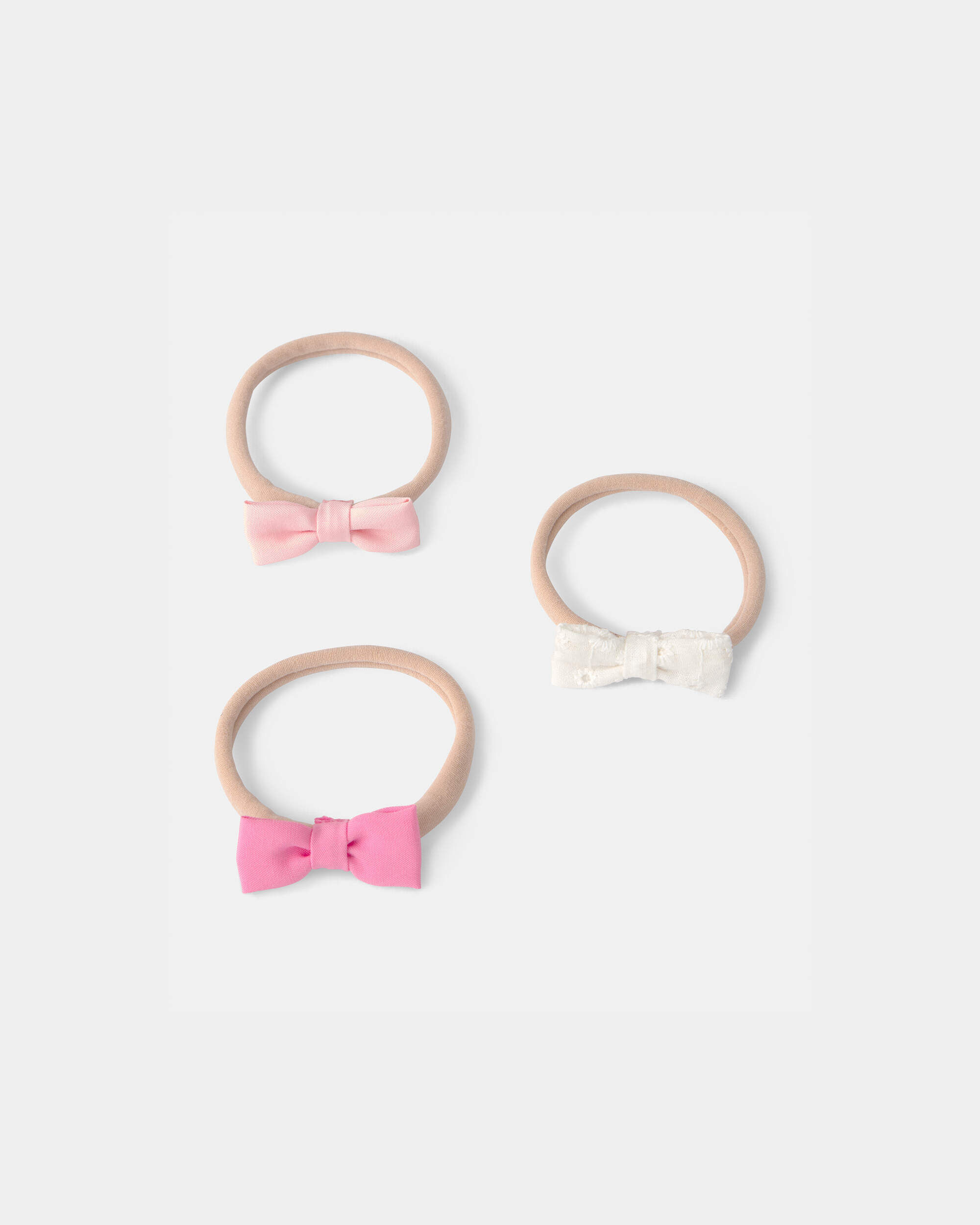 Baby Girl 3-Pack Headbands - Pink - Image 3