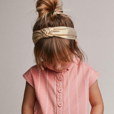 Toddler Girl Metallic Knotted Headband - Gold