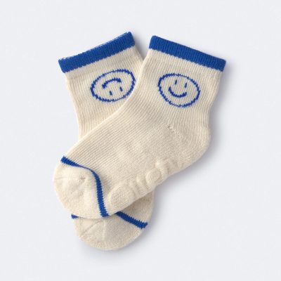 Toddler Emotions Crew Socks - Cream