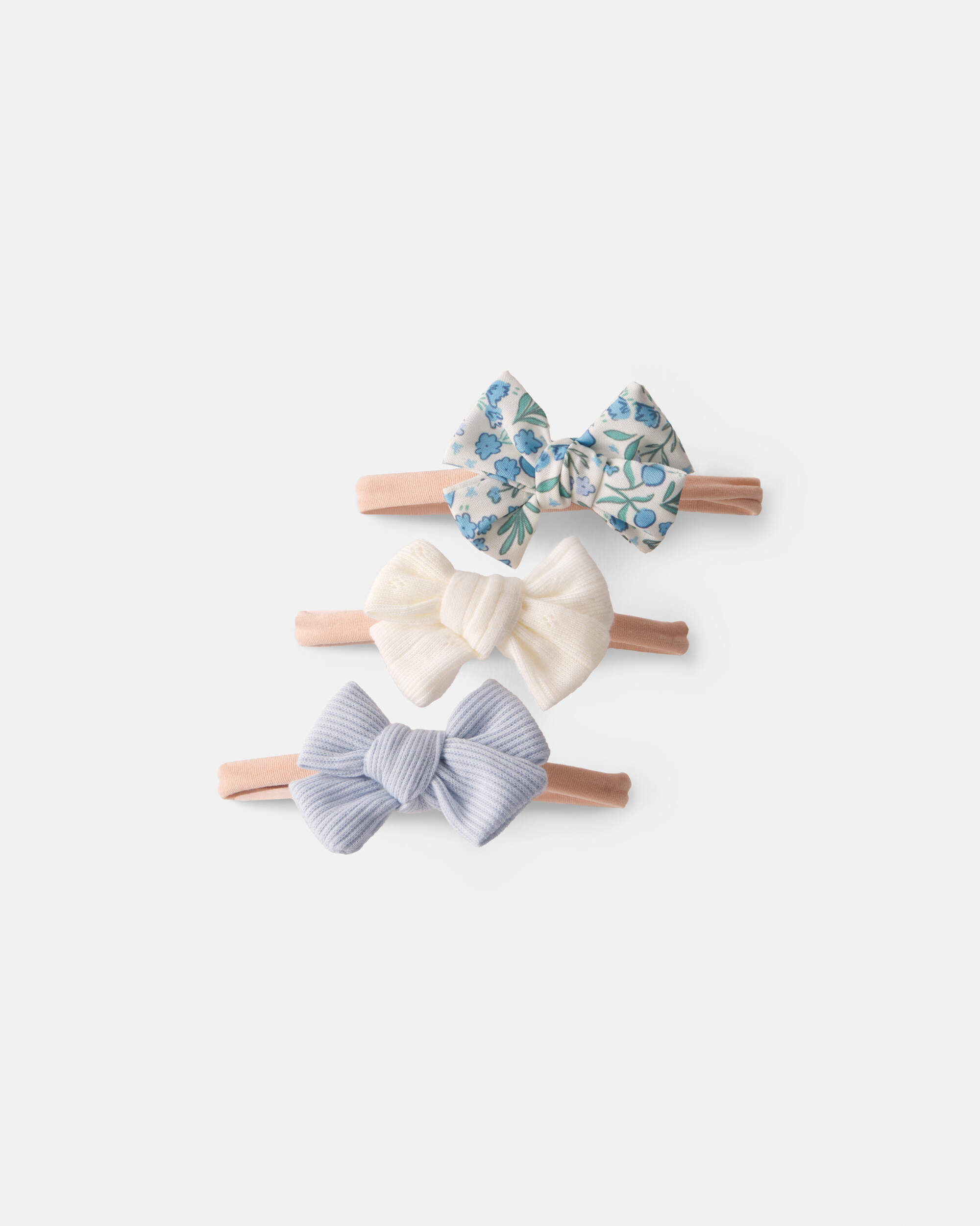 Baby Girl 2-Pack Bow Headbands - Pink - Image 3