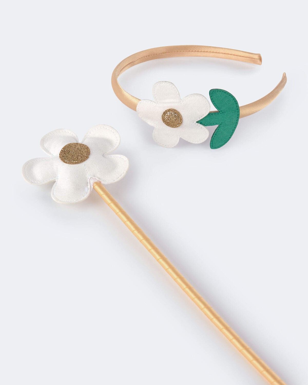 Toddler Girl Flower Headband & Wand Set - Image 2