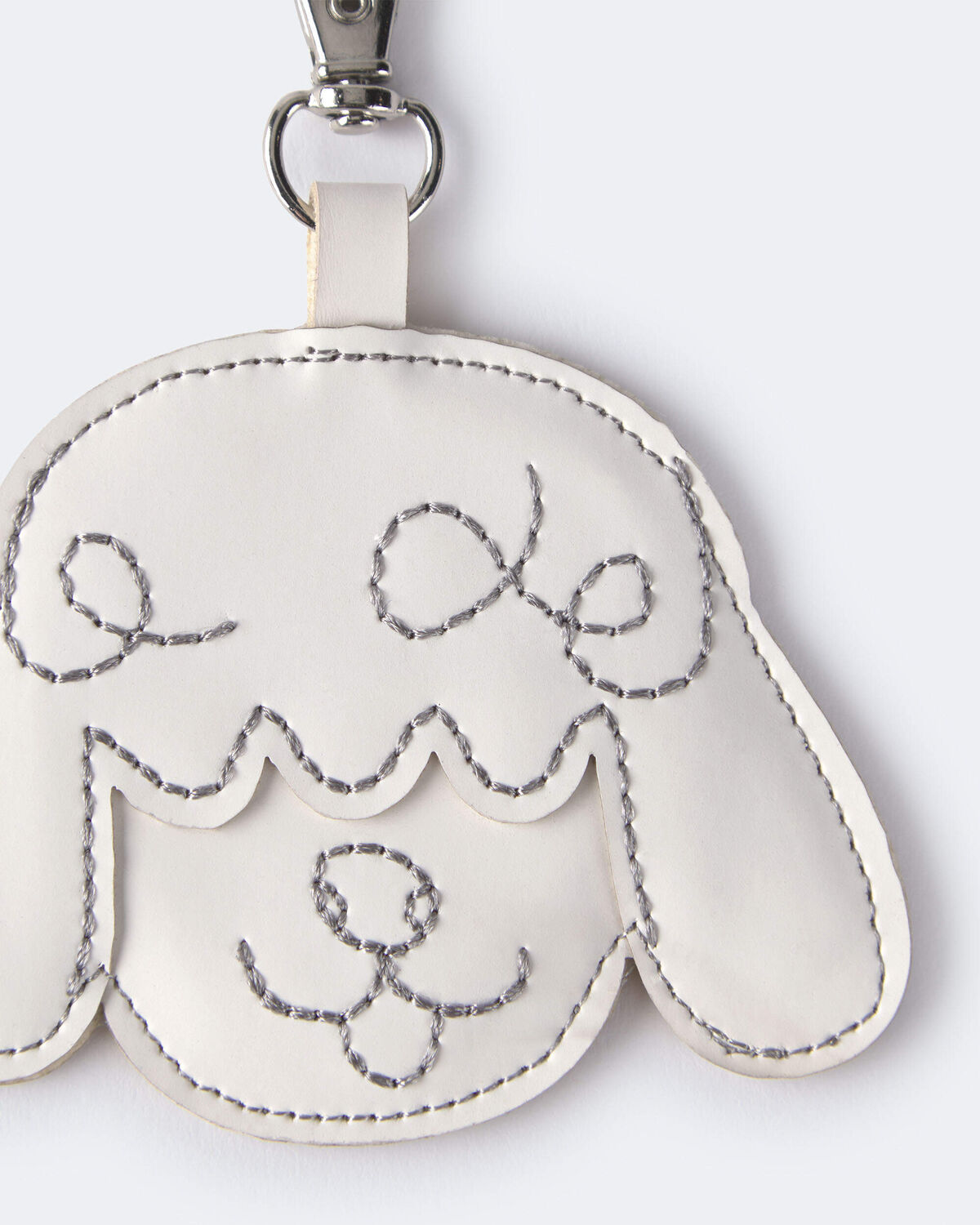 Toddler Girl Poodle Bag Charm - Cream - Image 4