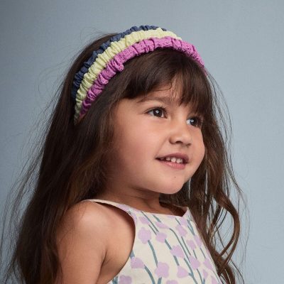 Toddler Girl 3-Pack Headbands - Blue/Yellow/Purple