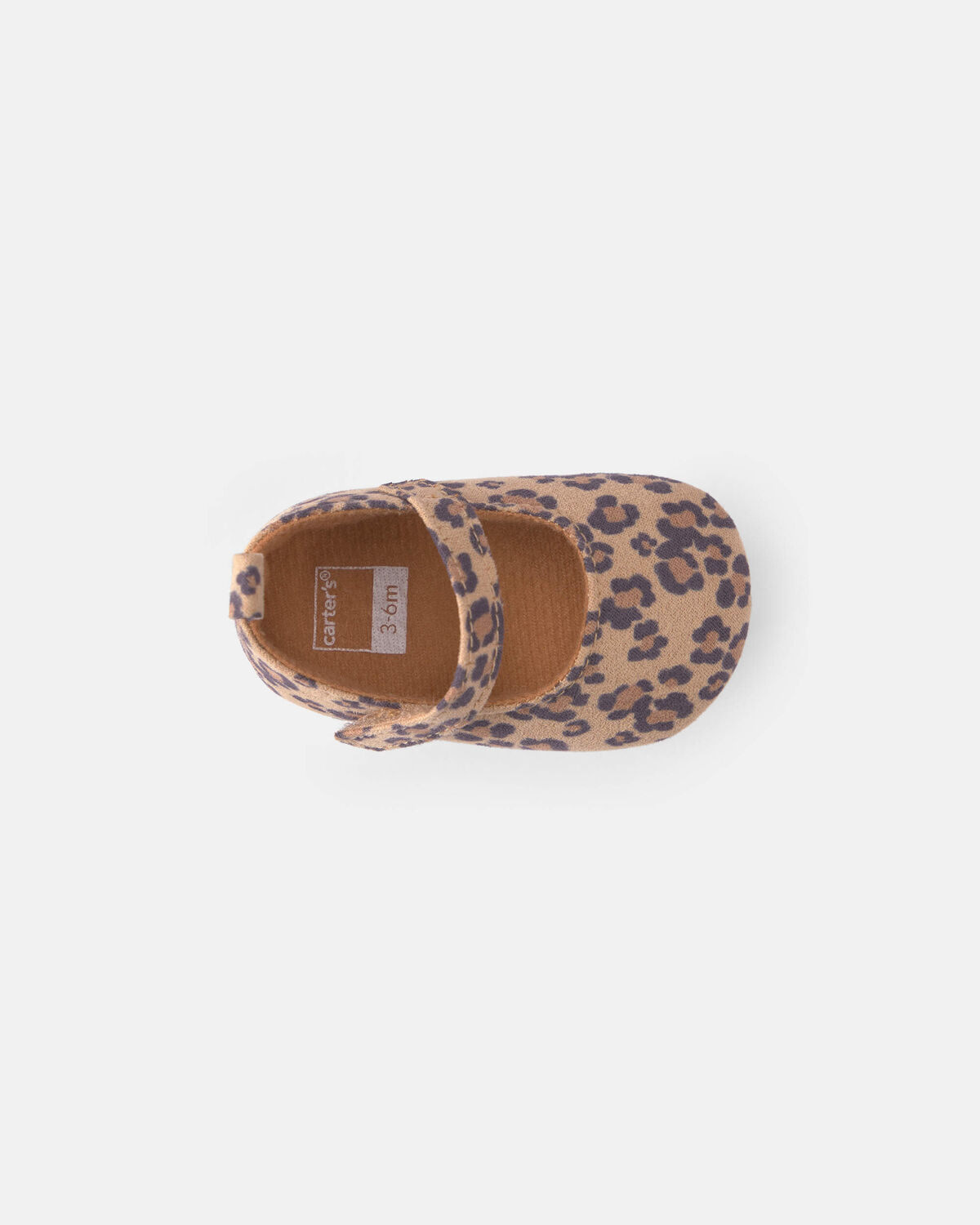 Baby Girl Cheetah Mary Jane Flats - Brown - Image 4