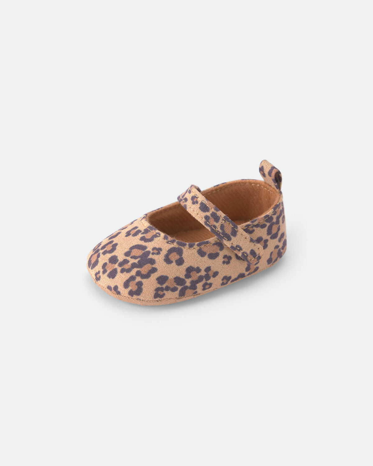 Baby Girl Cheetah Mary Jane Flats - Brown - Image 6