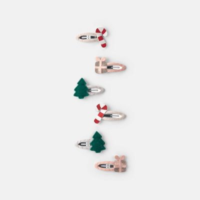 Toddler Girl 6-Pack Christmas Hair Clips