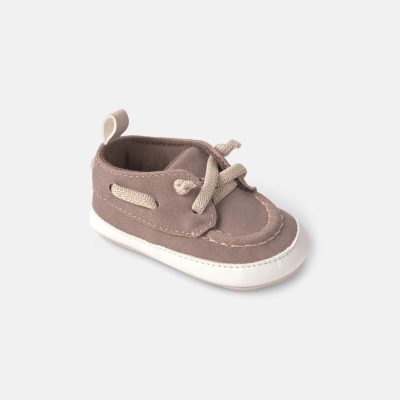 Baby Boy Boat Shoes - Grey