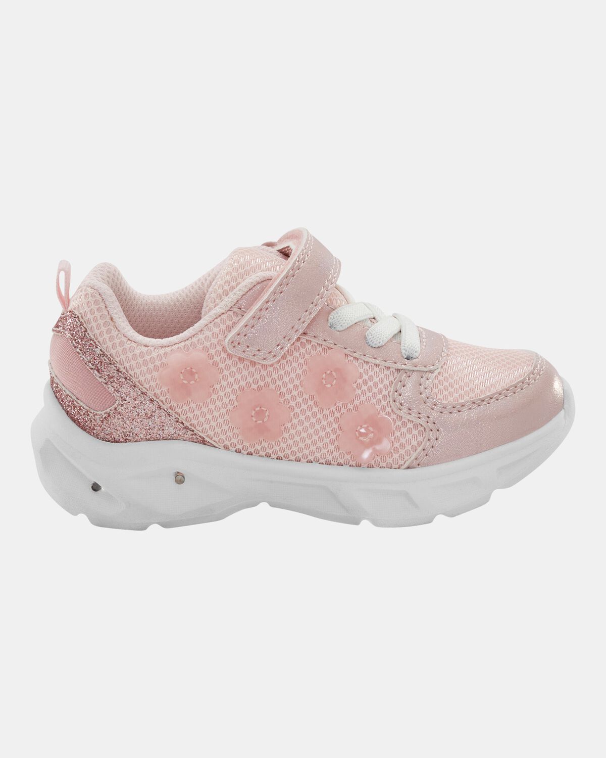 Toddler Glitter Light Up Sneakers - Pink - Image 3