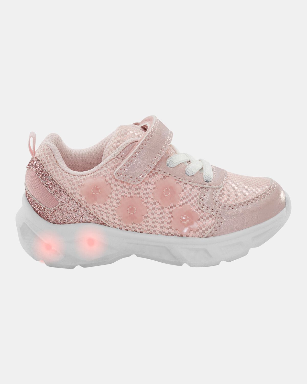 Toddler Glitter Light Up Sneakers - Pink - Image 2