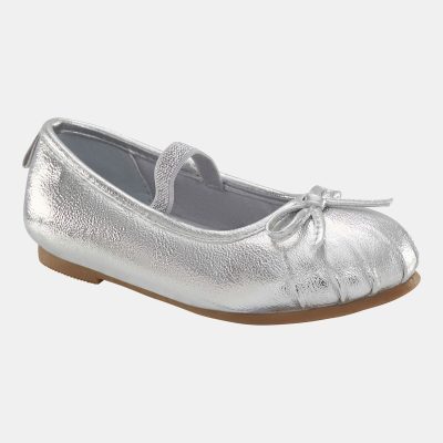 Toddler Ballet Slippers - Silver