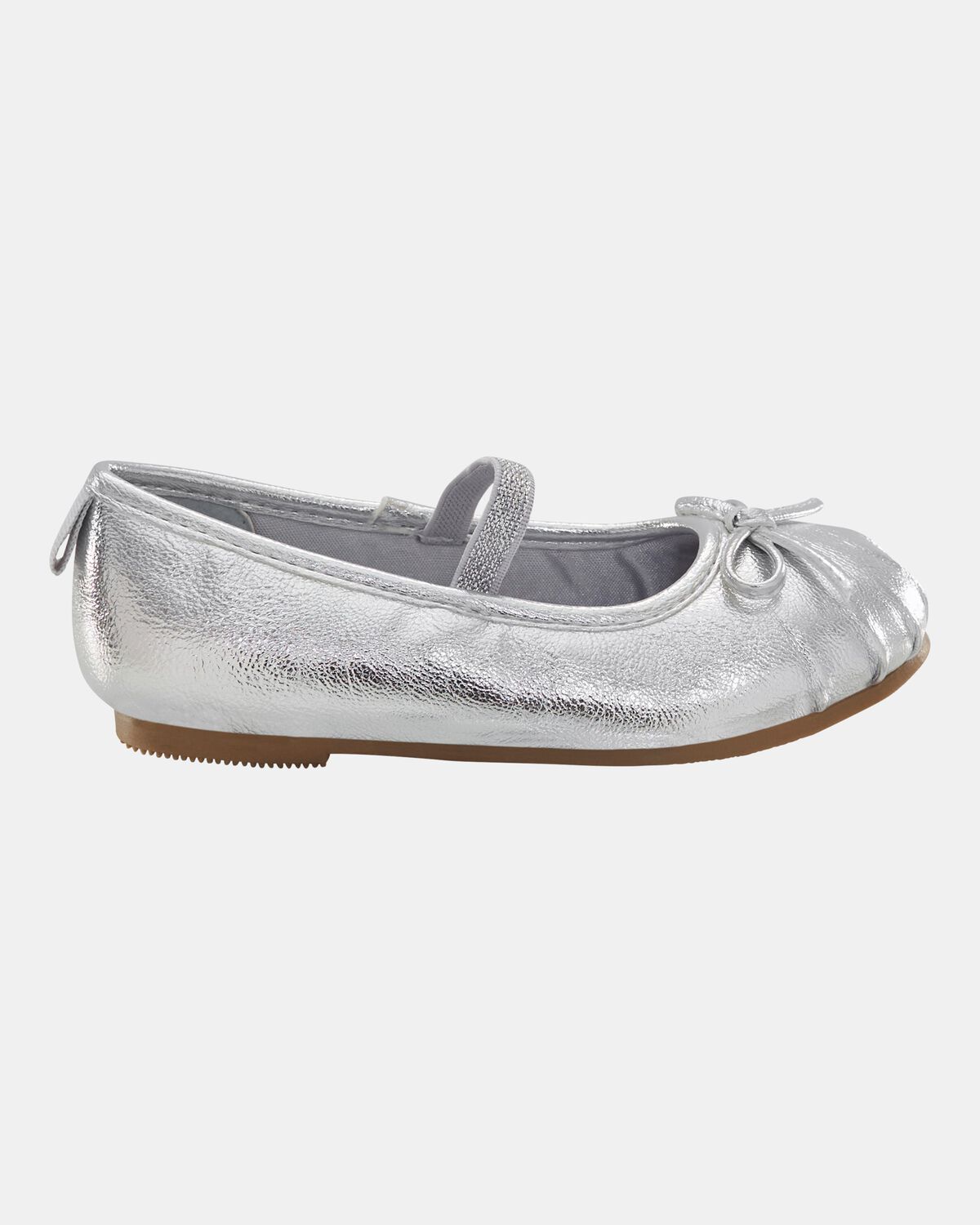 Toddler Ballet Slippers - Silver - Image 2