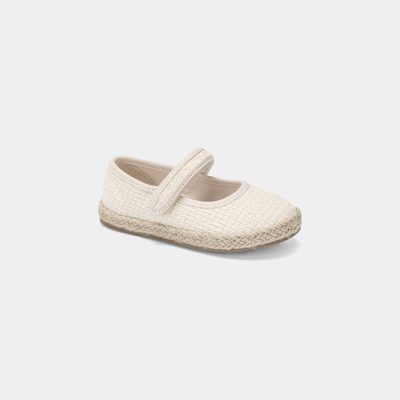 Toddler Girl Woven Casual Shoes - Cream