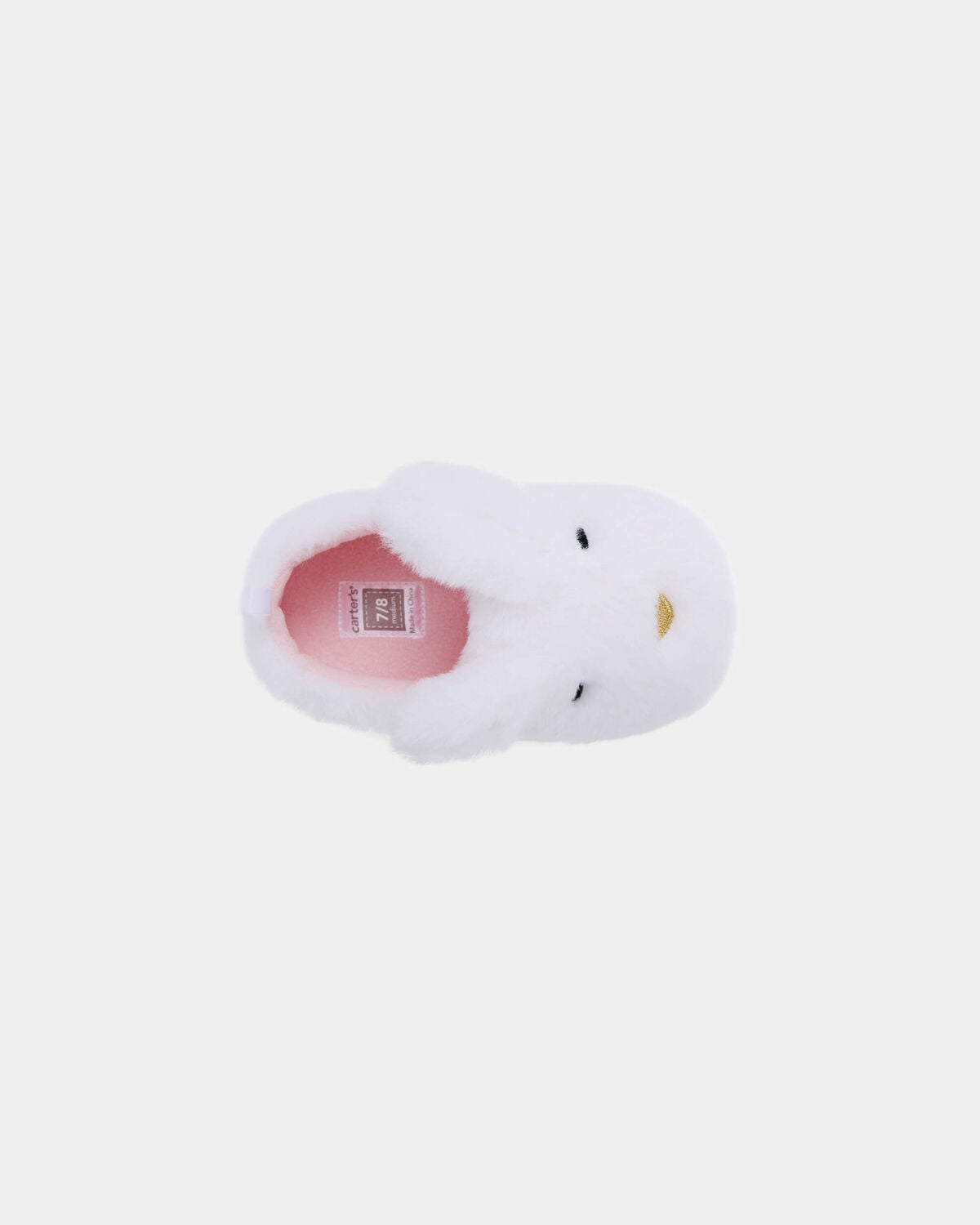 Girls Bunny Slippers - White - Image 4