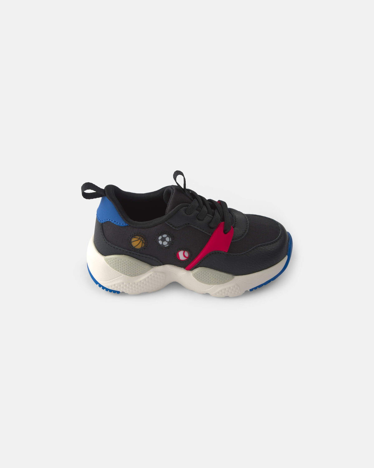 Toddler Boy Light-Up Sports Sneakers - Black - Image 2