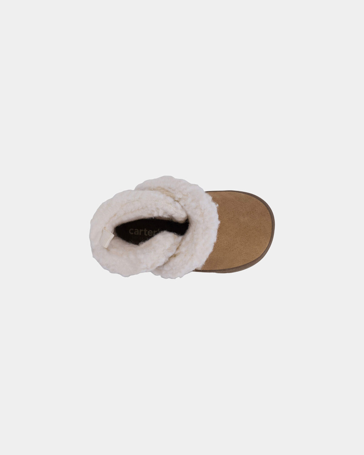 Baby Girl Every Step® First Walker Teddy Fleece Boots - Tan - Image 4