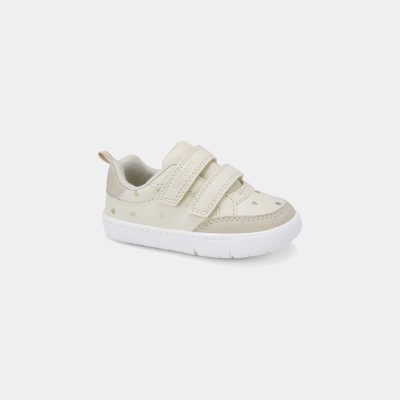 Baby Girl Every Step® First Walker Heart Sneakers - Cream