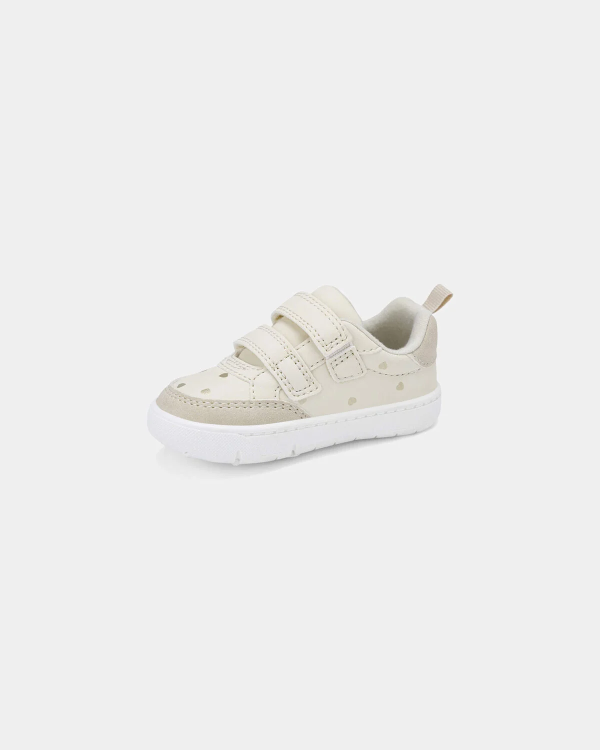 Baby Girl Every Step® First Walker Heart Sneakers - Cream - Image 6