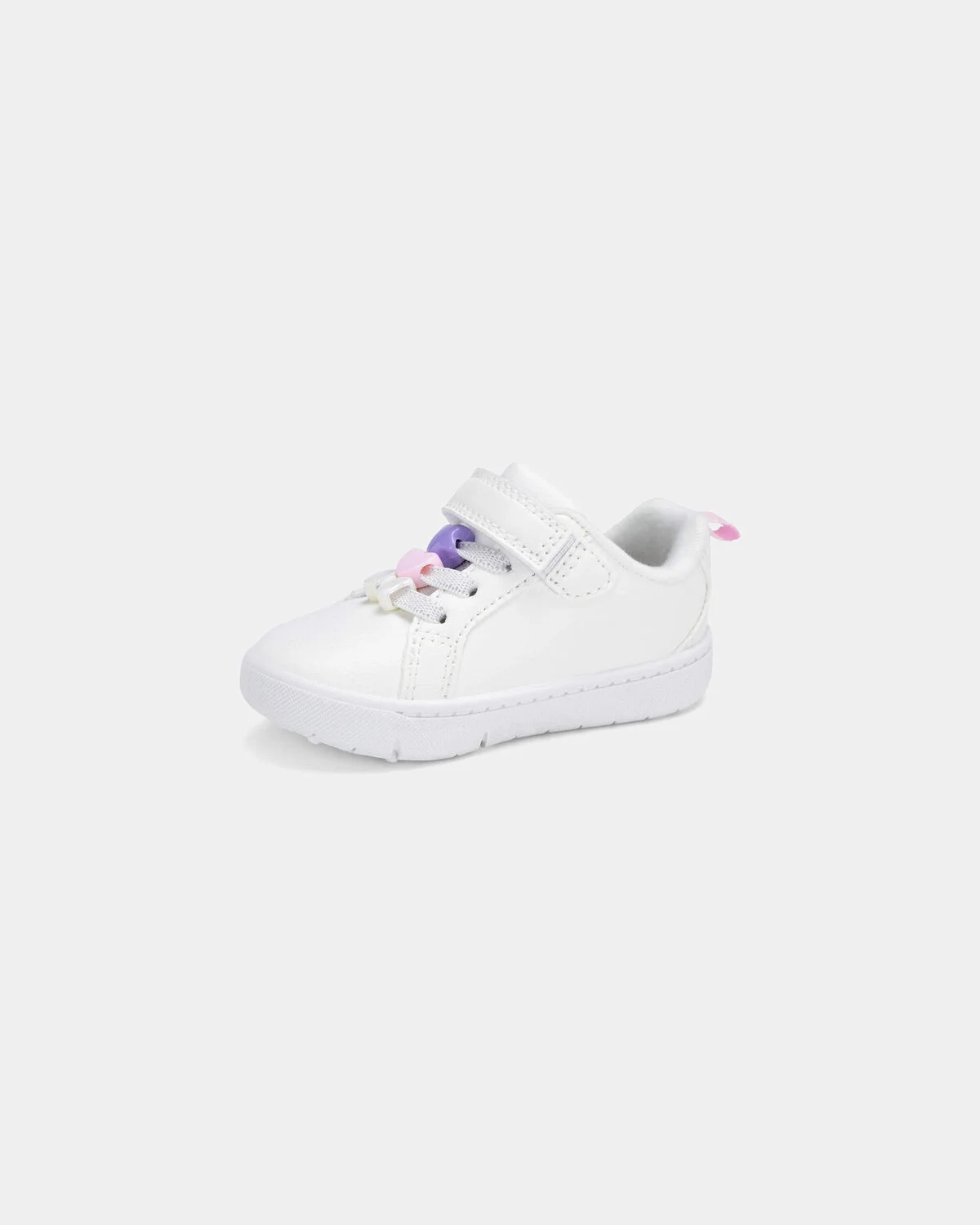 Baby Girl Every Step® First Walker Leopard Charm Sneakers - White - Image 6