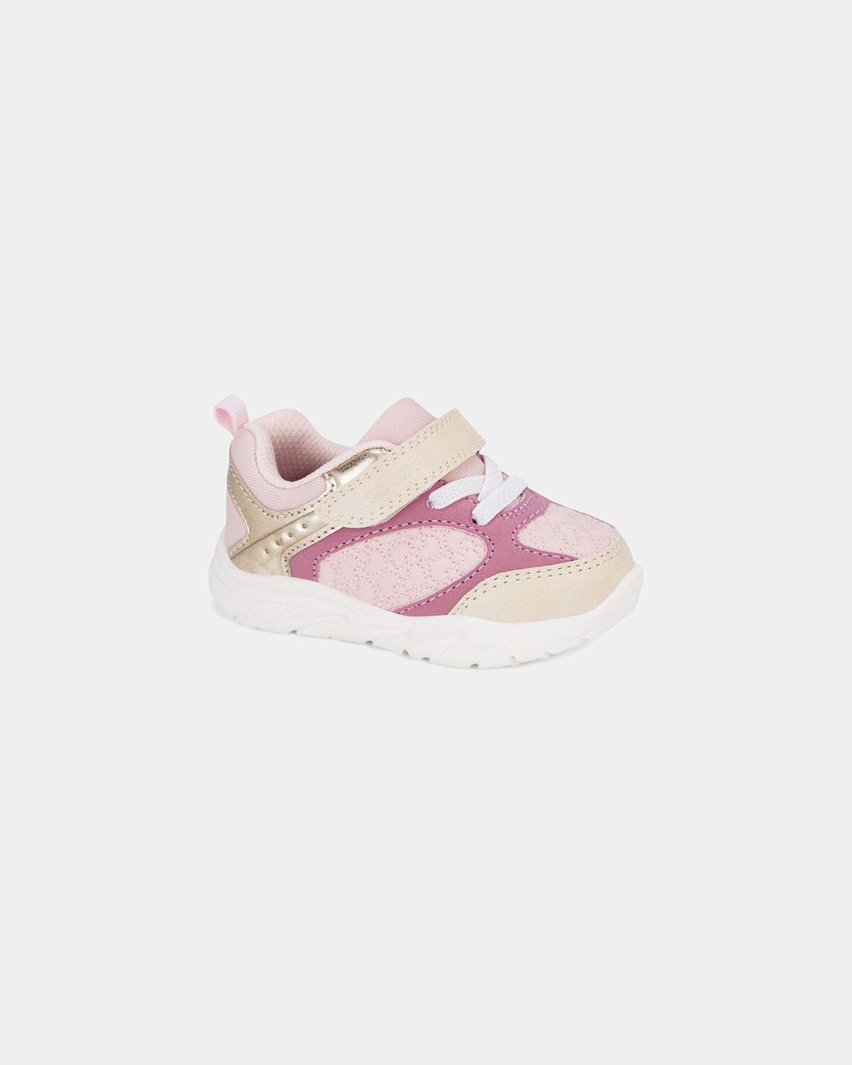 Baby Girl Every Step® First Walker Heart Color Block Sneakers - Pink/Gold