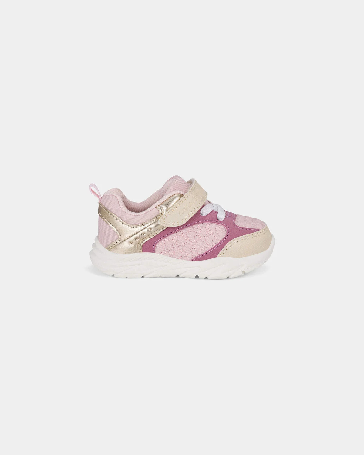 Baby Girl Every Step® First Walker Heart Color Block Sneakers - Pink/Gold - Image 2