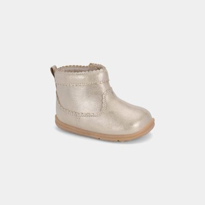 Baby Girl Every Step® First Walker High Top Boots - Gold