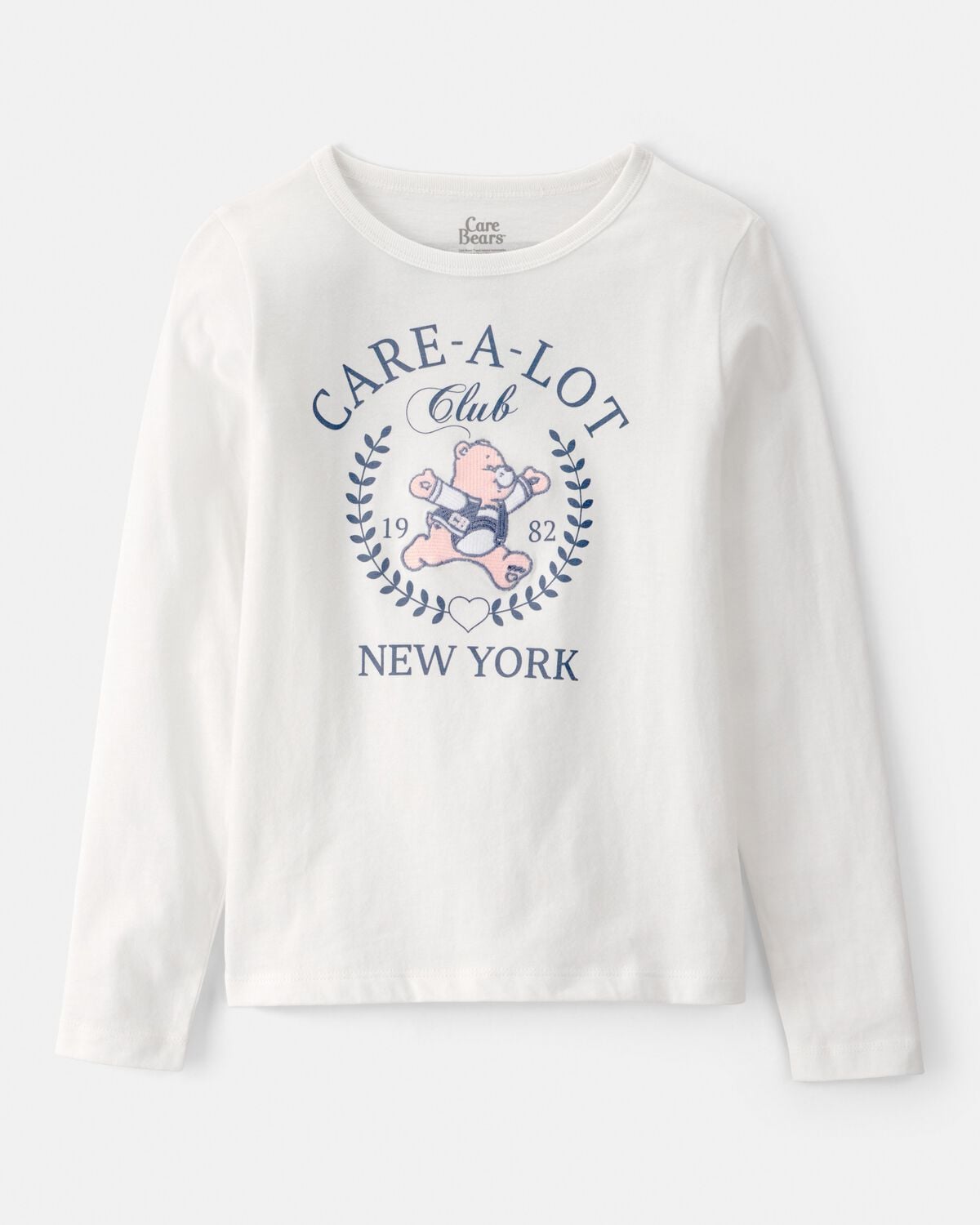 Girls Care Bear Long-Sleeve Top - White