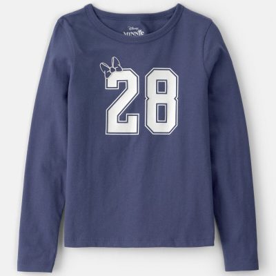 Girls Disney© Minnie Mouse Long-Sleeve Top - Navy