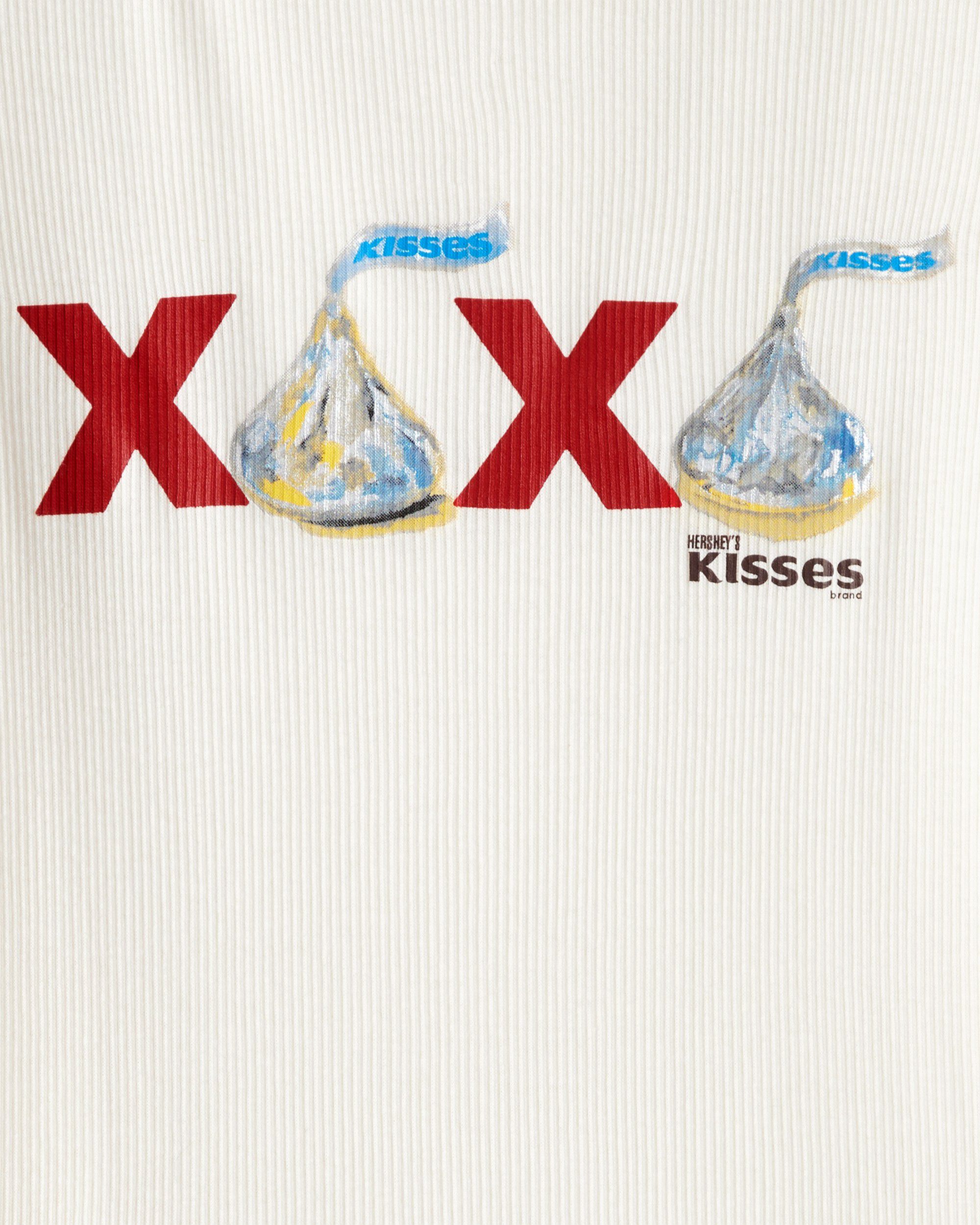 Girls Hershey Kisses XOXO Long-Sleeve Top - Cream - Image 3