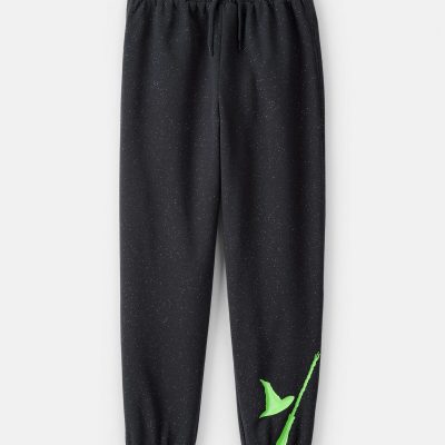 Girls Wicked Elphaba Sparkle Joggers - Black