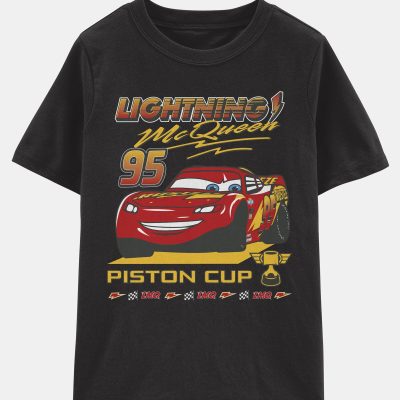Boys Disney/Pixar© Cars Short-Sleeve Graphic Tee - Black