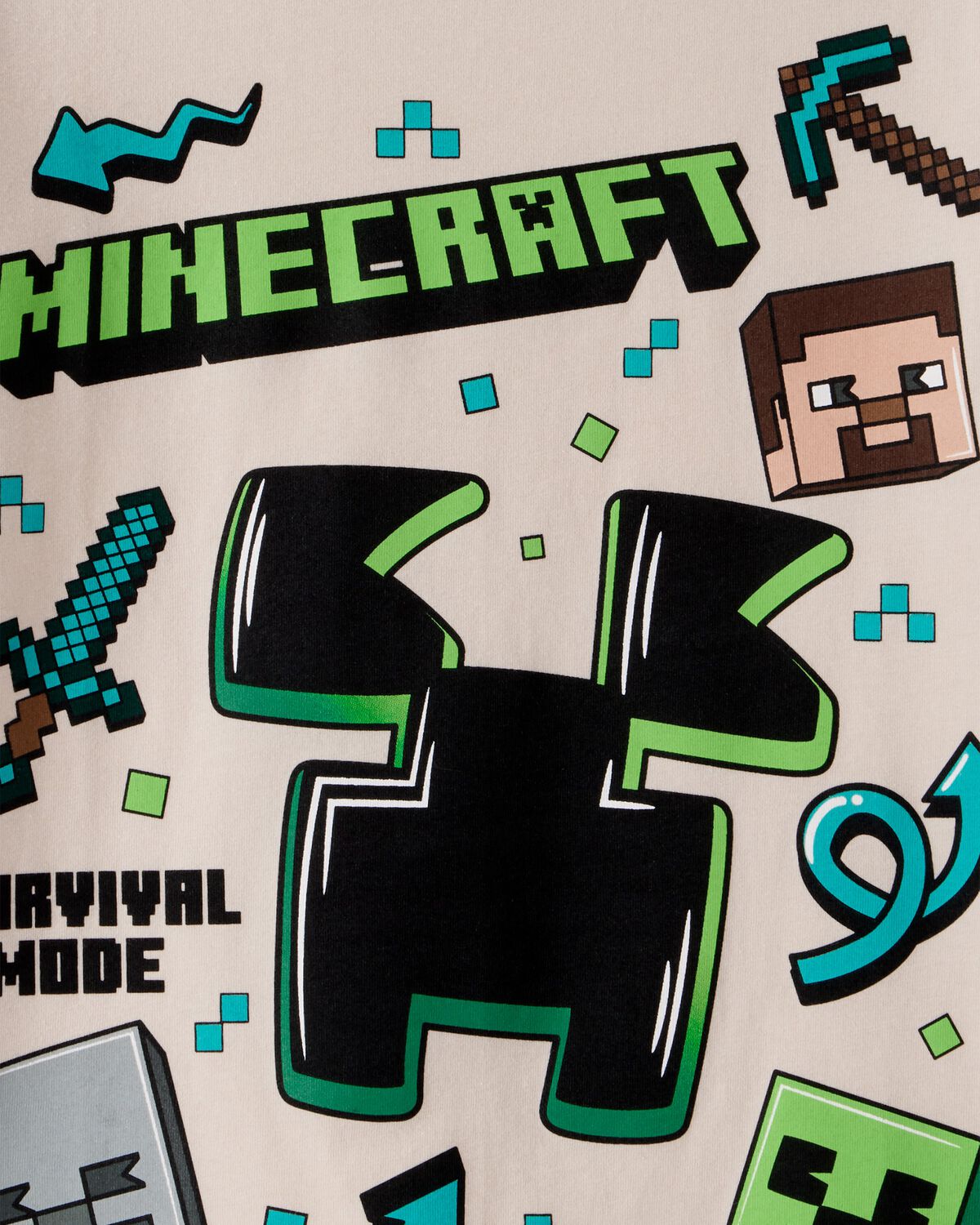 Boys Minecraft® Short-Sleeve Graphic Tee - Tan - Image 2