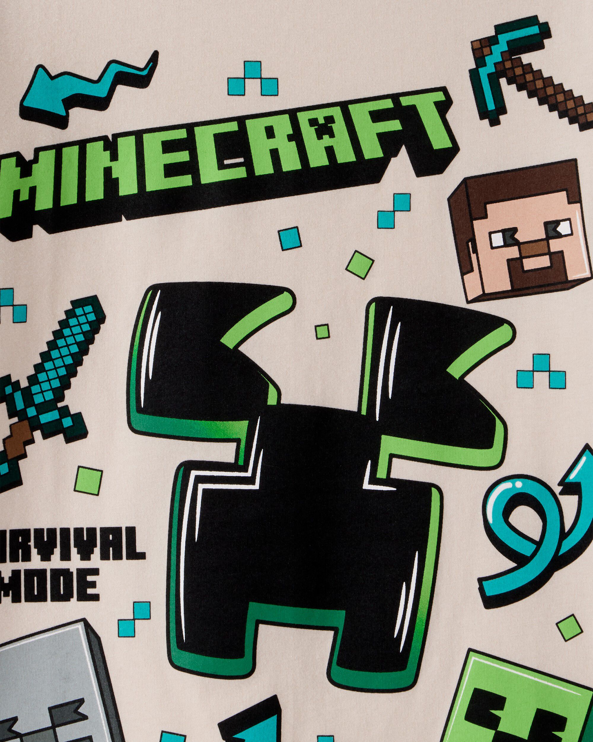 Boys Minecraft® Graphic Tee - Grey - Image 5