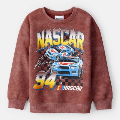 Boys NASCAR Pullover Sweatshirt - Brown