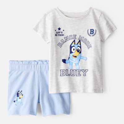 Baby Girl 2-Piece "Dance Mode" Bluey Outfit Set