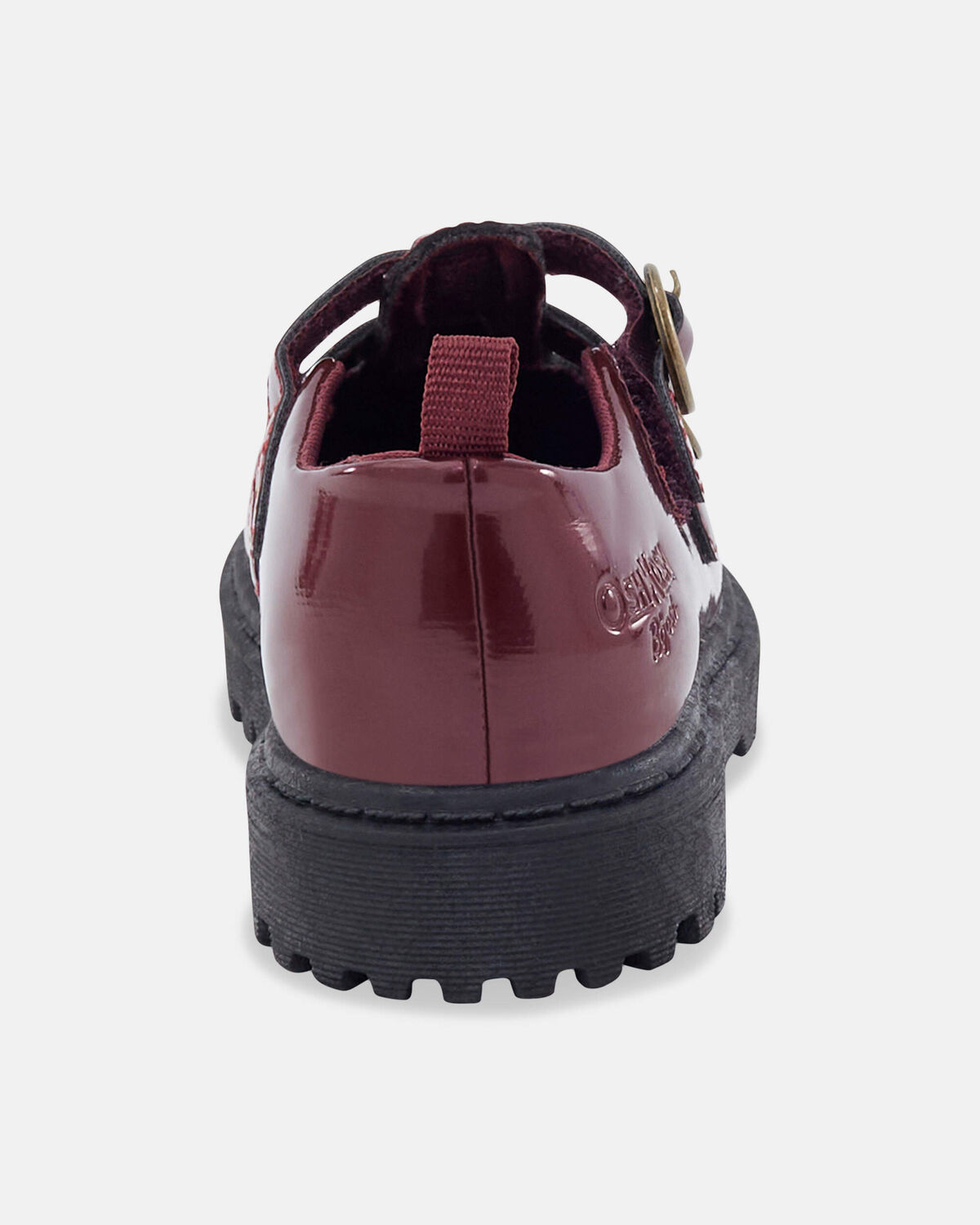 Toddler Girl Buckle Platform Casual Shoes - Burgundy - Image 3