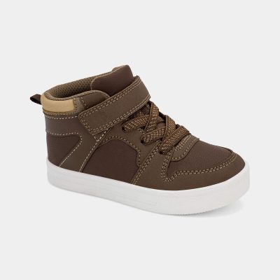 Toddler Boy High Top Sneakers - Brown