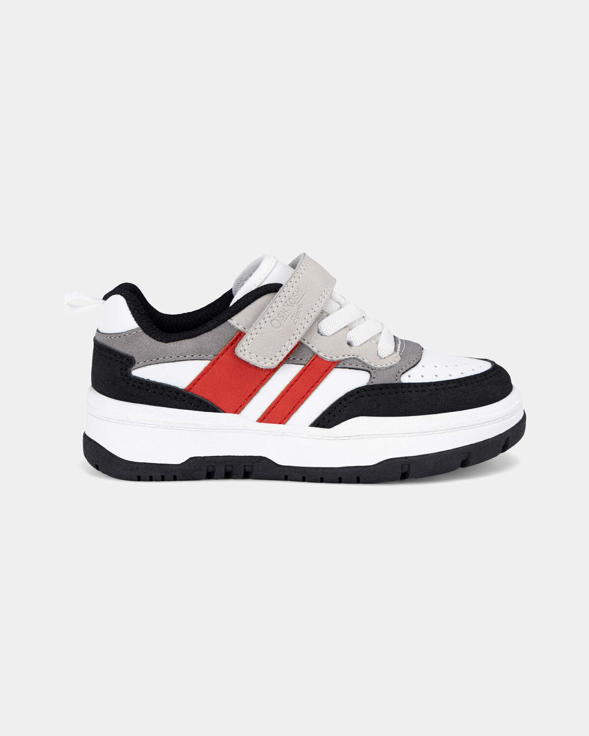 Toddler Boy Color Block Sneakers - Grey/Red - Image 2