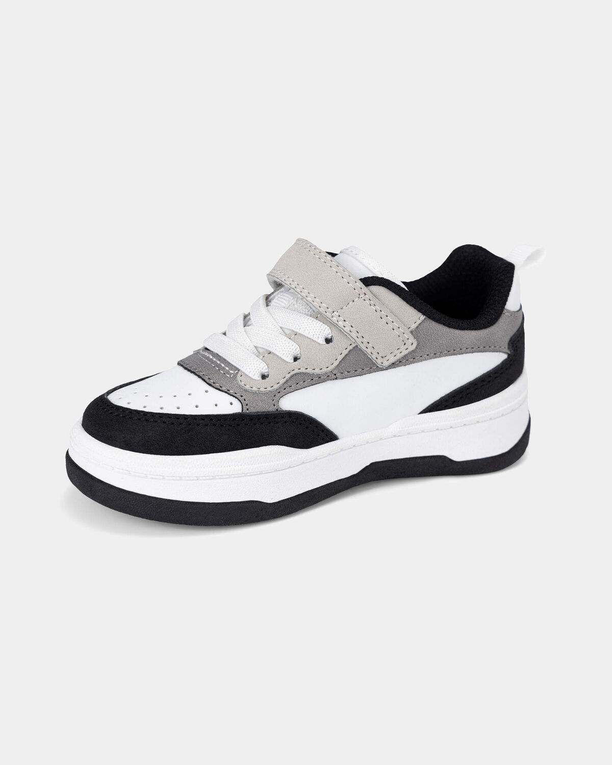 Toddler Boy Color Block Sneakers - Grey/Red - Image 6