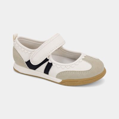 Toddler Girl Scalloped Flats - White