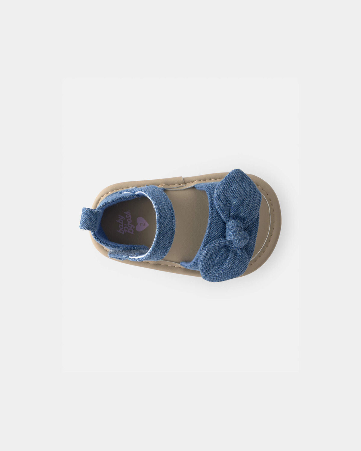 Baby Girl Bow Sandals - Blue - Image 4
